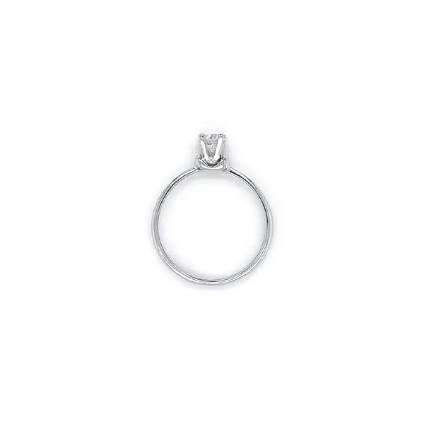 Nhẫn đính hôn bằng vàng trắng và zircon