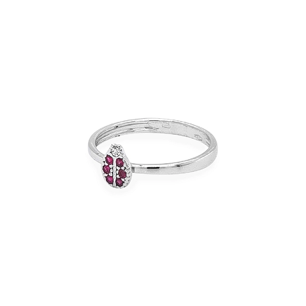 Nhẫn Bọ Rùa Vàng với Đá Zircon