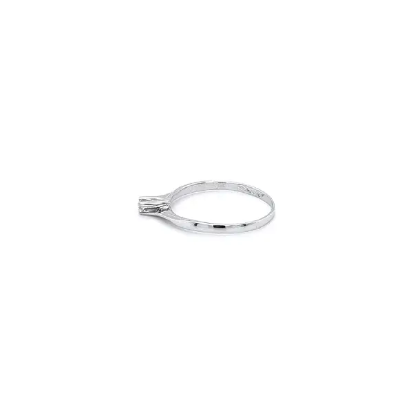 Nhẫn đính hôn bằng vàng trắng và zircon