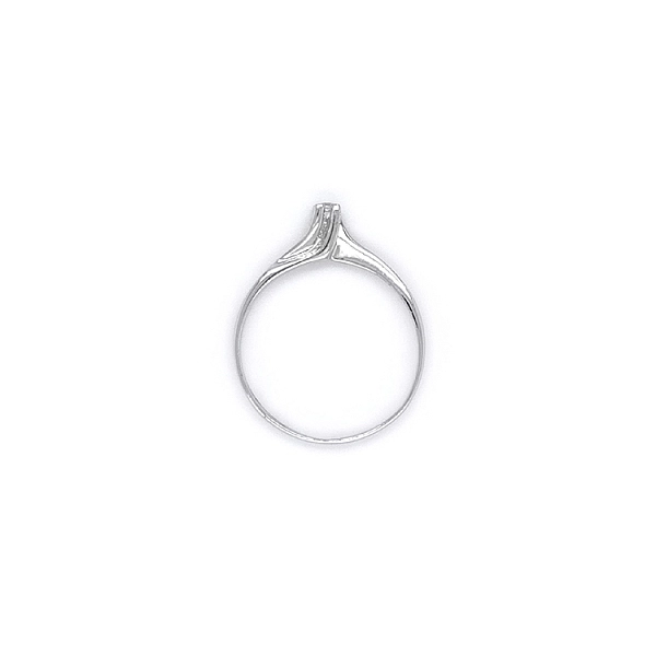Nhẫn đính hôn bằng vàng trắng và zircon