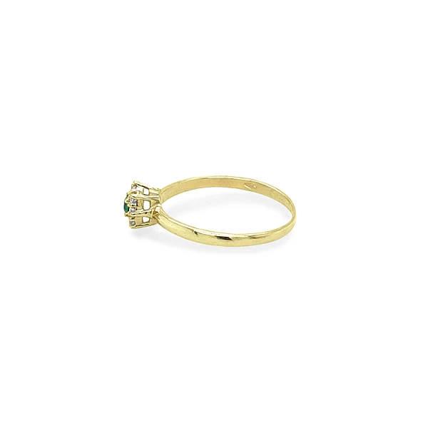 Nhẫn vàng đính đá zircon màu