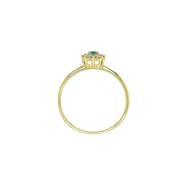 Nhẫn vàng đính đá zircon màu