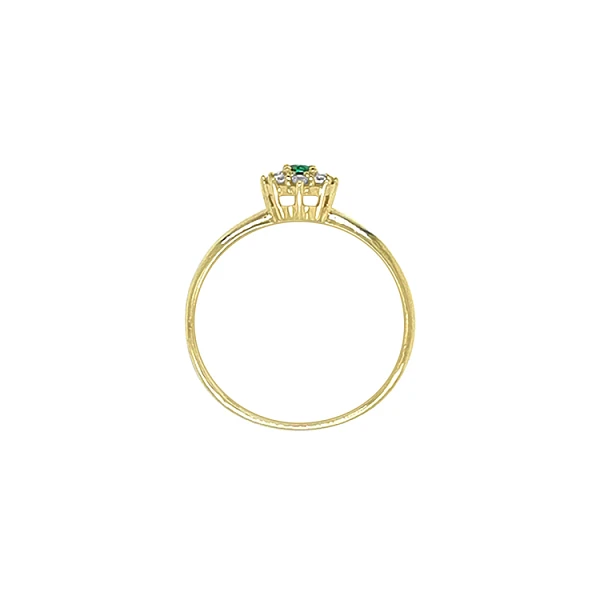 Nhẫn vàng đính đá zircon màu