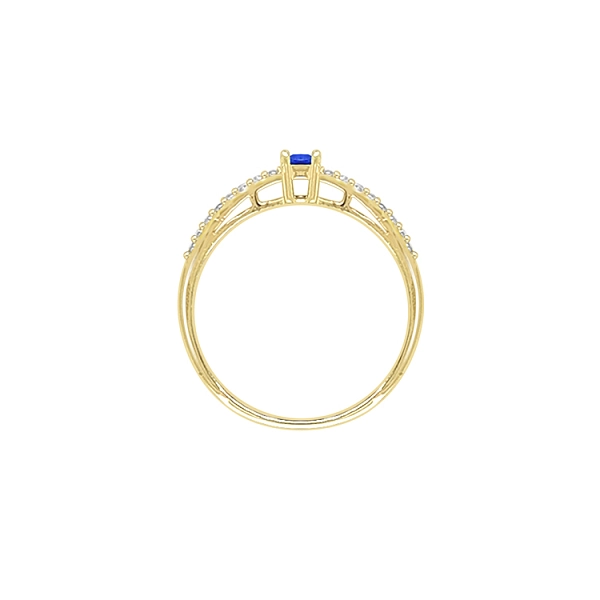 Nhẫn vàng đính đá zircon màu