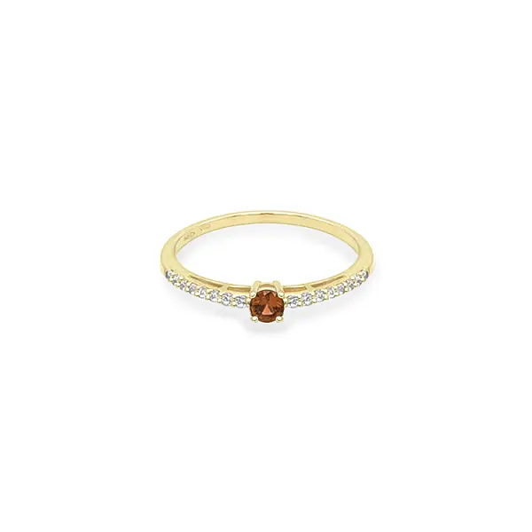 Nhẫn vàng đính đá zircon