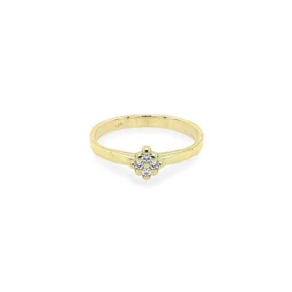 Nhẫn vàng đính đá zircon