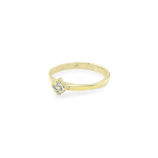 Nhẫn vàng đính đá zircon