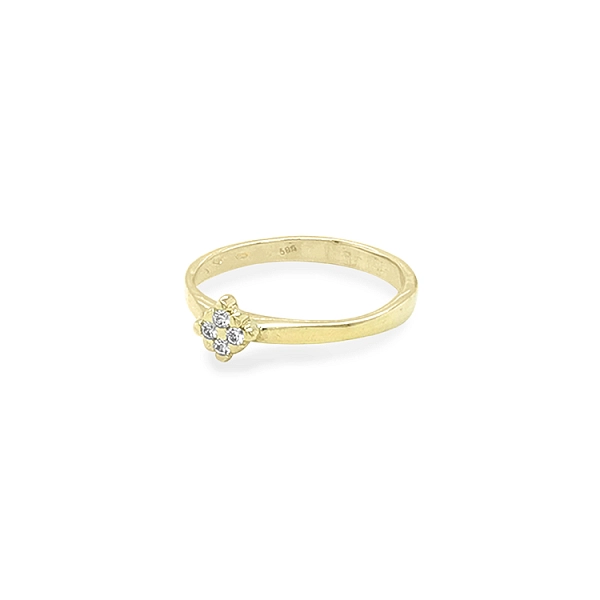 Nhẫn vàng đính đá zircon
