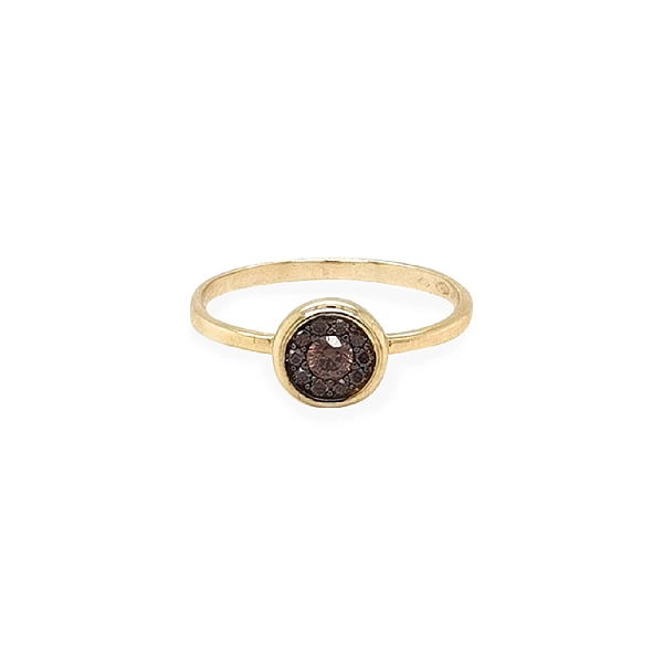 Nhẫn vàng đính đá zircon