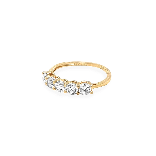 Nhẫn vàng đính đá zircon