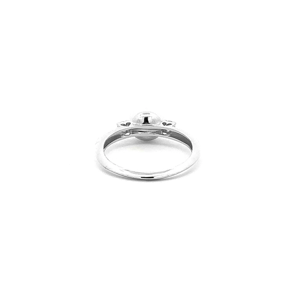 Nhẫn vàng đính ngọc trai và zircon