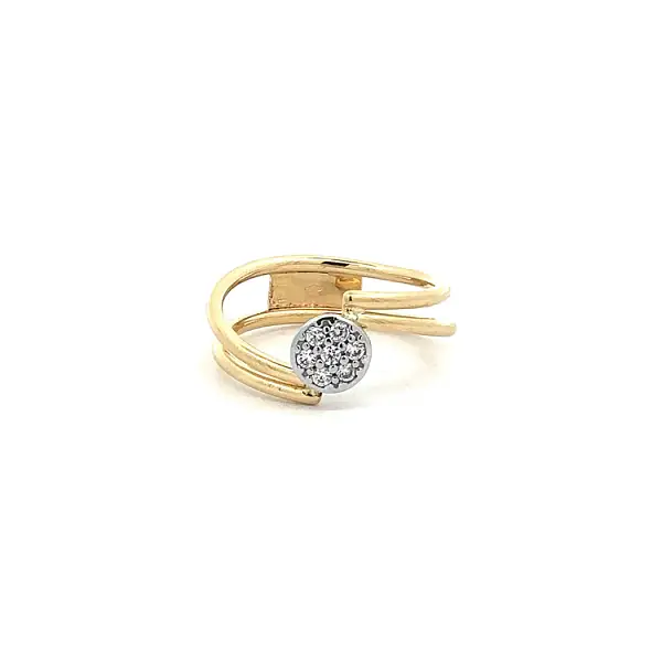 Nhẫn vàng đính đá zircon