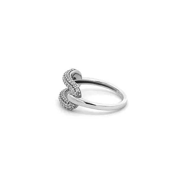 Nhẫn vàng trắng đính đá zircon