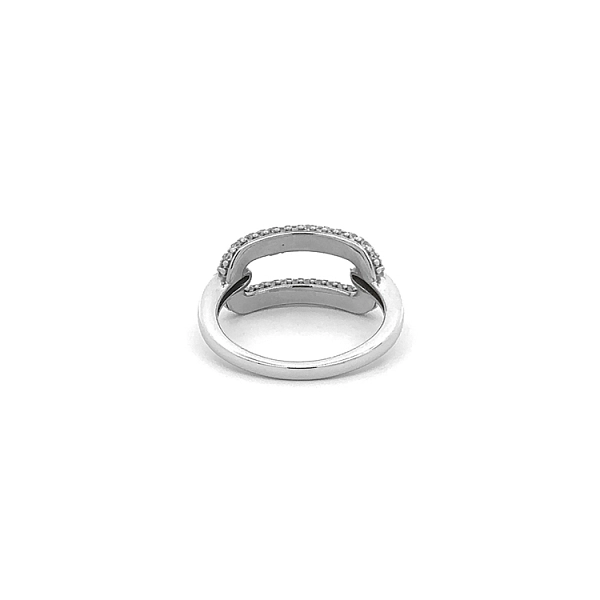 Nhẫn vàng trắng đính đá zircon