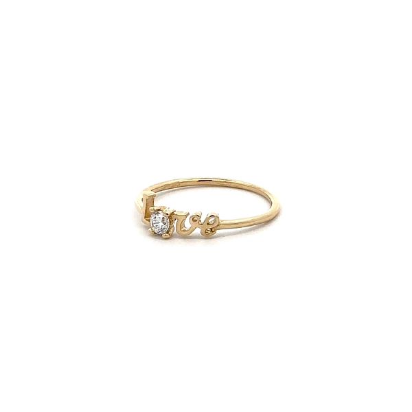 Nhẫn vàng tình yêu với đá zircon