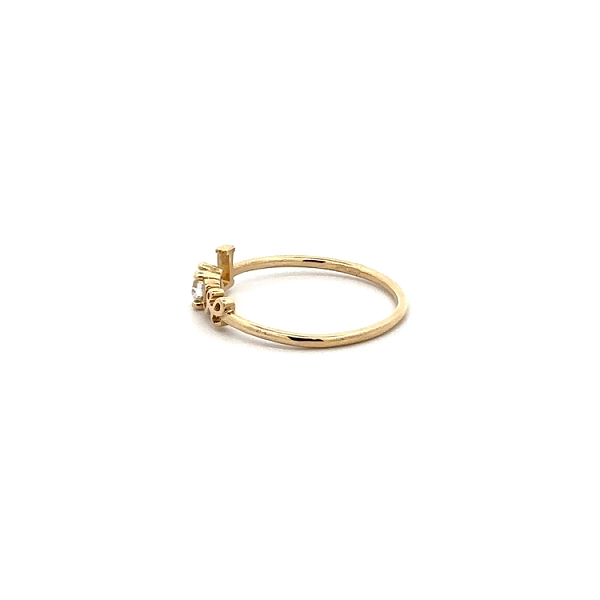 Nhẫn vàng tình yêu với đá zircon
