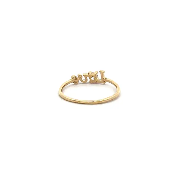 Nhẫn vàng tình yêu với đá zircon