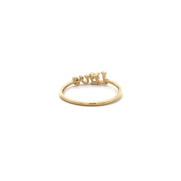 Nhẫn vàng tình yêu với đá zircon