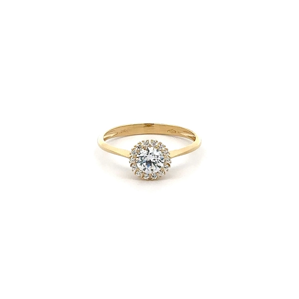 Nhẫn vàng đính đá zircon