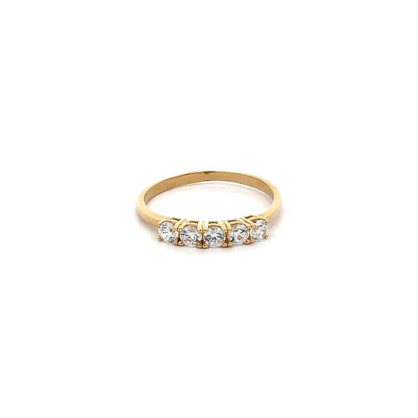 Nhẫn vàng đính đá zircon