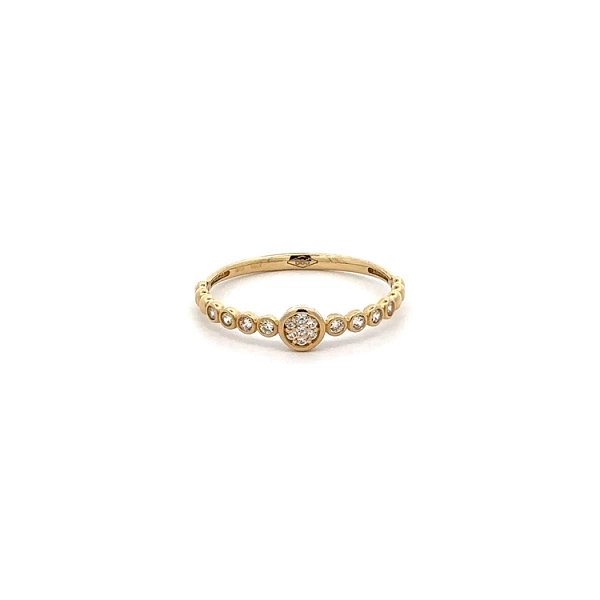 Nhẫn vàng đính đá zircon