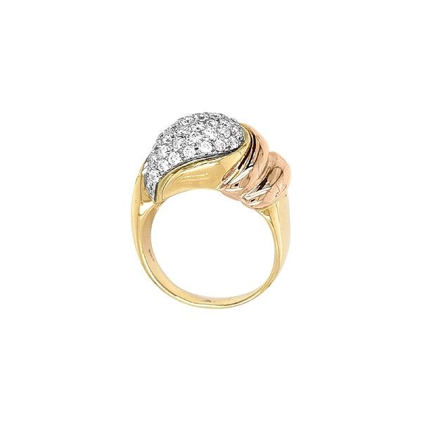 Nhẫn vàng đính đá zircon