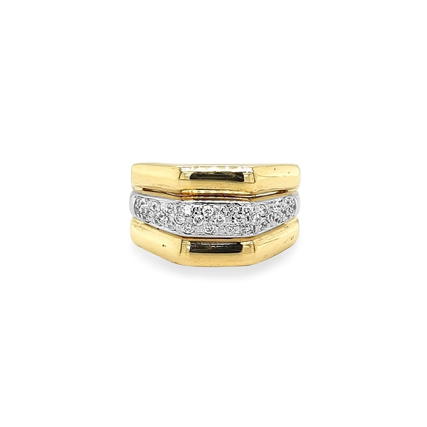 Nhẫn vàng đính đá zircon