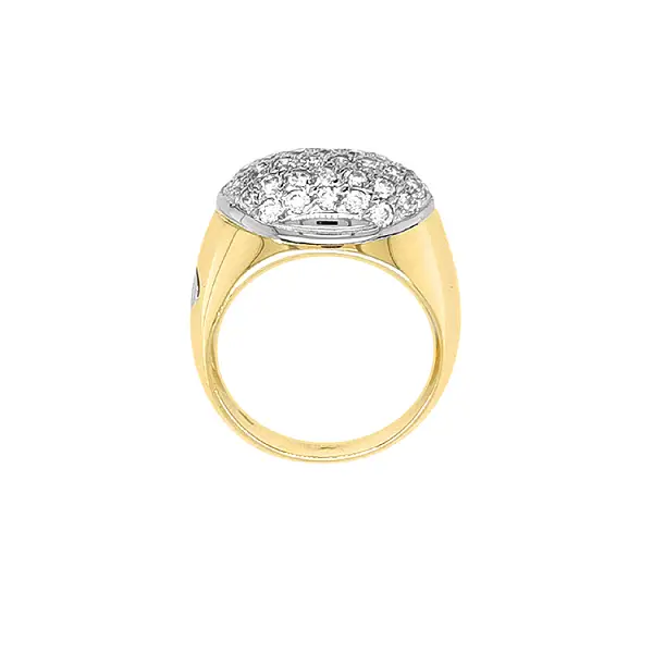 Nhẫn vàng kết hợp với đá zircon