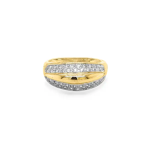 Nhẫn vàng đính đá zircon