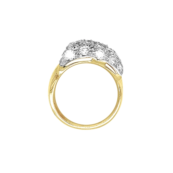 Nhẫn vàng kết hợp với đá zircon