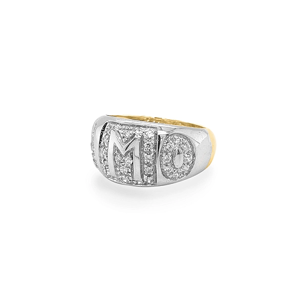 Nhẫn vàng kết hợp với đá zircon