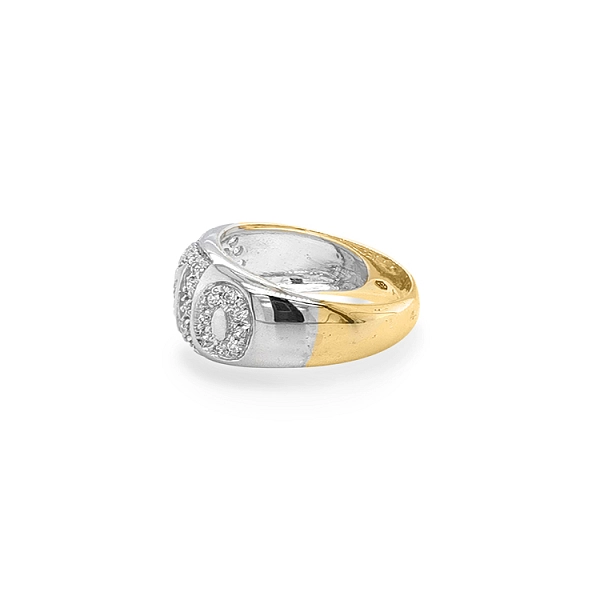 Nhẫn vàng kết hợp với đá zircon