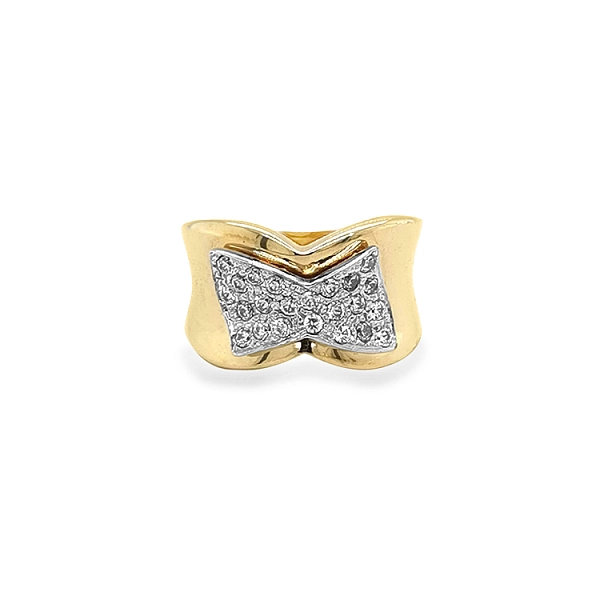 Nhẫn vàng kết hợp với đá zircon