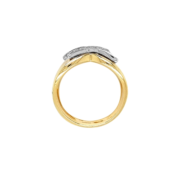 Nhẫn vàng kết hợp với đá zircon