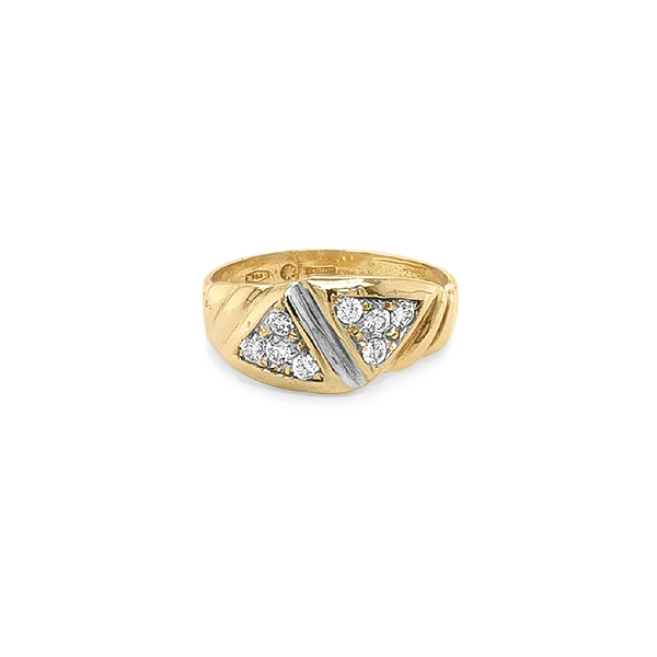 Nhẫn vàng đính đá zircon