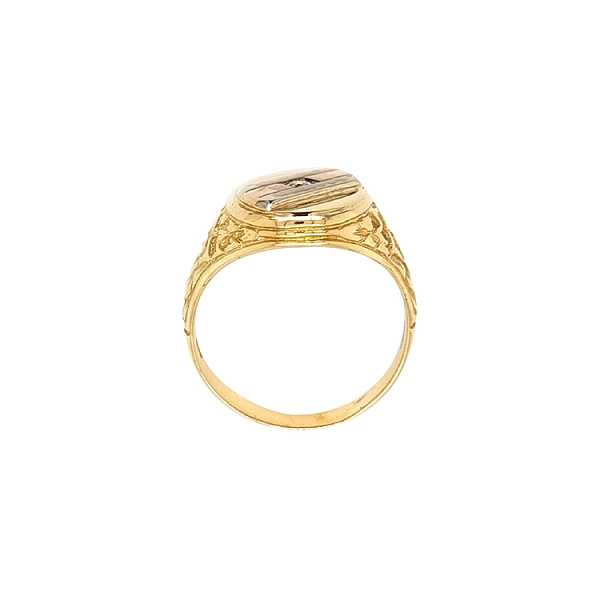 Nhẫn nam vàng với đá zircon