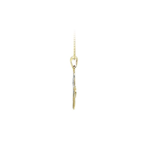 Thánh giá vàng với đá zircon