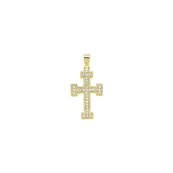 Mặt dây chuyền vàng đính đá zircon