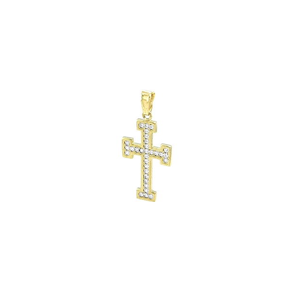 Mặt dây chuyền vàng đính đá zircon