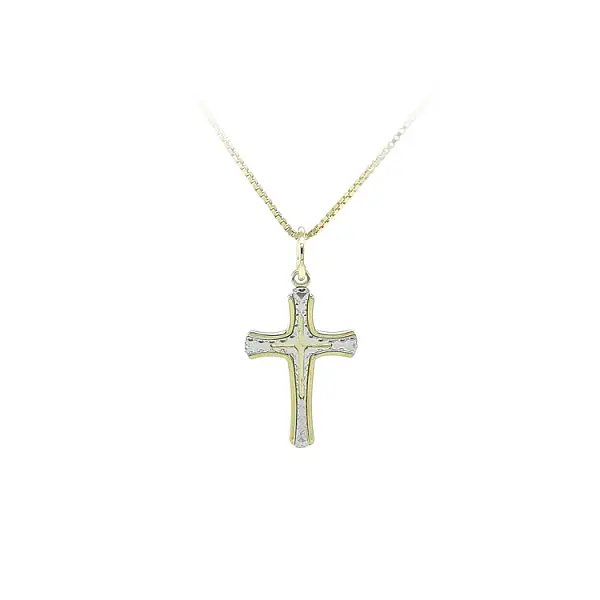 Mặt dây chuyền thánh giá bằng vàng kết hợp