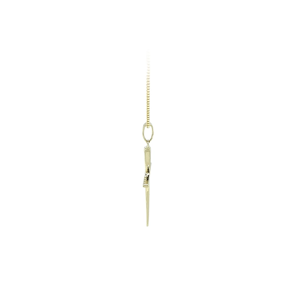 Mặt dây chuyền vàng hình thánh giá đính đá zircon
