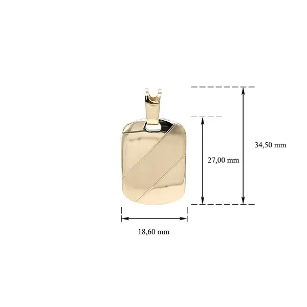 Bảng đeo vàng để khắc