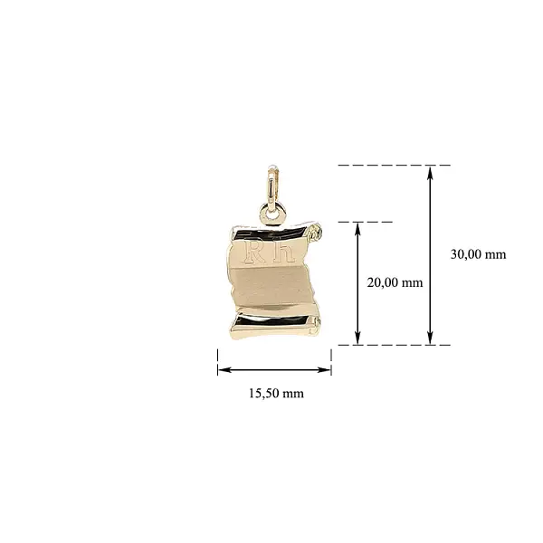 Mặt dây chuyền bằng giấy vàng để khắc