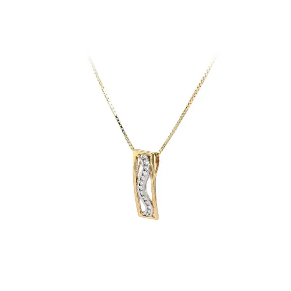 Mặt dây chuyền vàng đính đá zircon làm từ vàng kết hợp