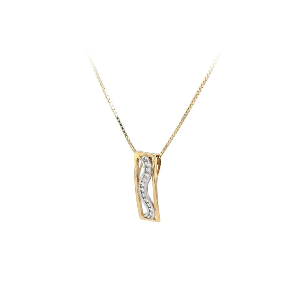 Mặt dây chuyền vàng đính đá zircon làm từ vàng kết hợp