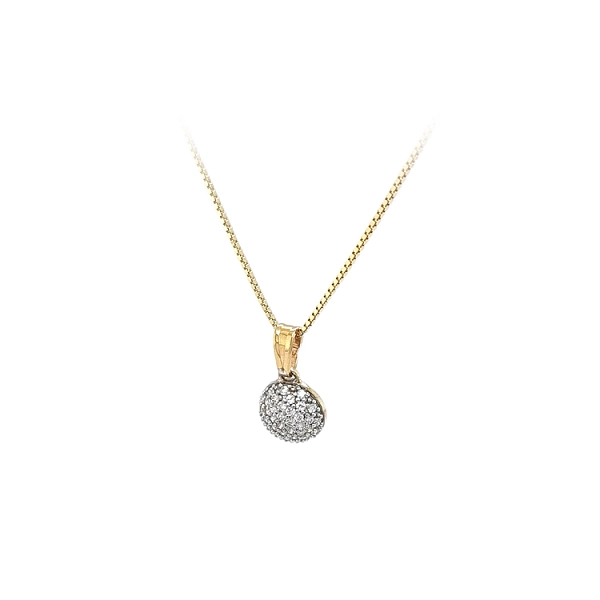 Mặt dây chuyền vàng đính đá zircon