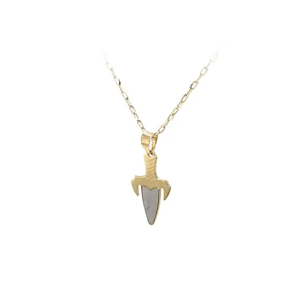 Dao găm dạng dây chuyền làm từ vàng kết hợp