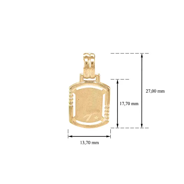 Mặt dây chuyền vàng biểu tượng Đức Mẹ Đồng Trinh