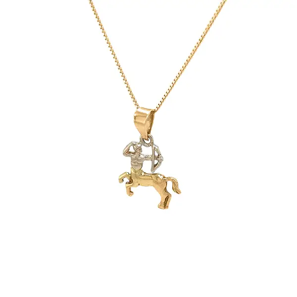 Mặt dây chuyền vàng biểu tượng của chòm sao Nhân Mã