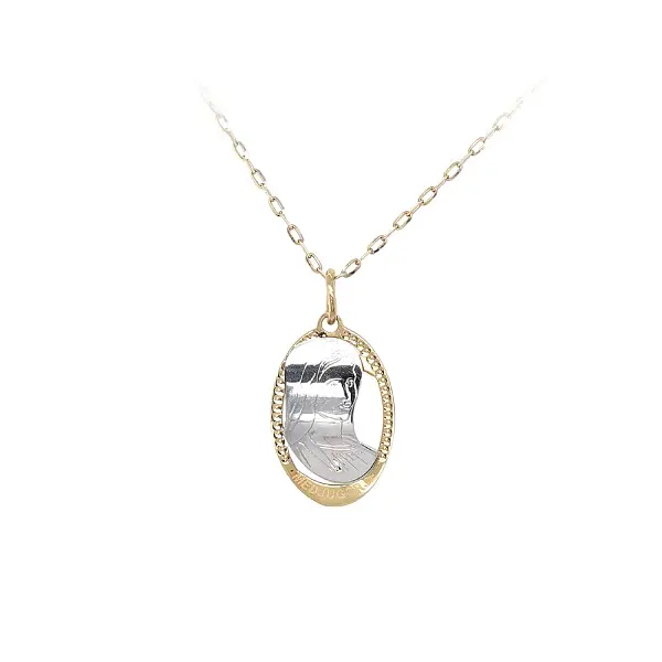 Mặt dây chuyền Đức Mẹ Đồng Trinh Maria bằng vàng kết hợp